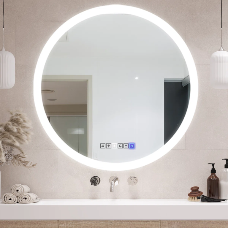 Why Choose a Round Frameless LED Bathroom Mirror?